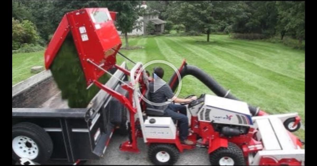 Lawn and Leaf Vacuum Collection System - Ventrac RV602 | Amazingworld